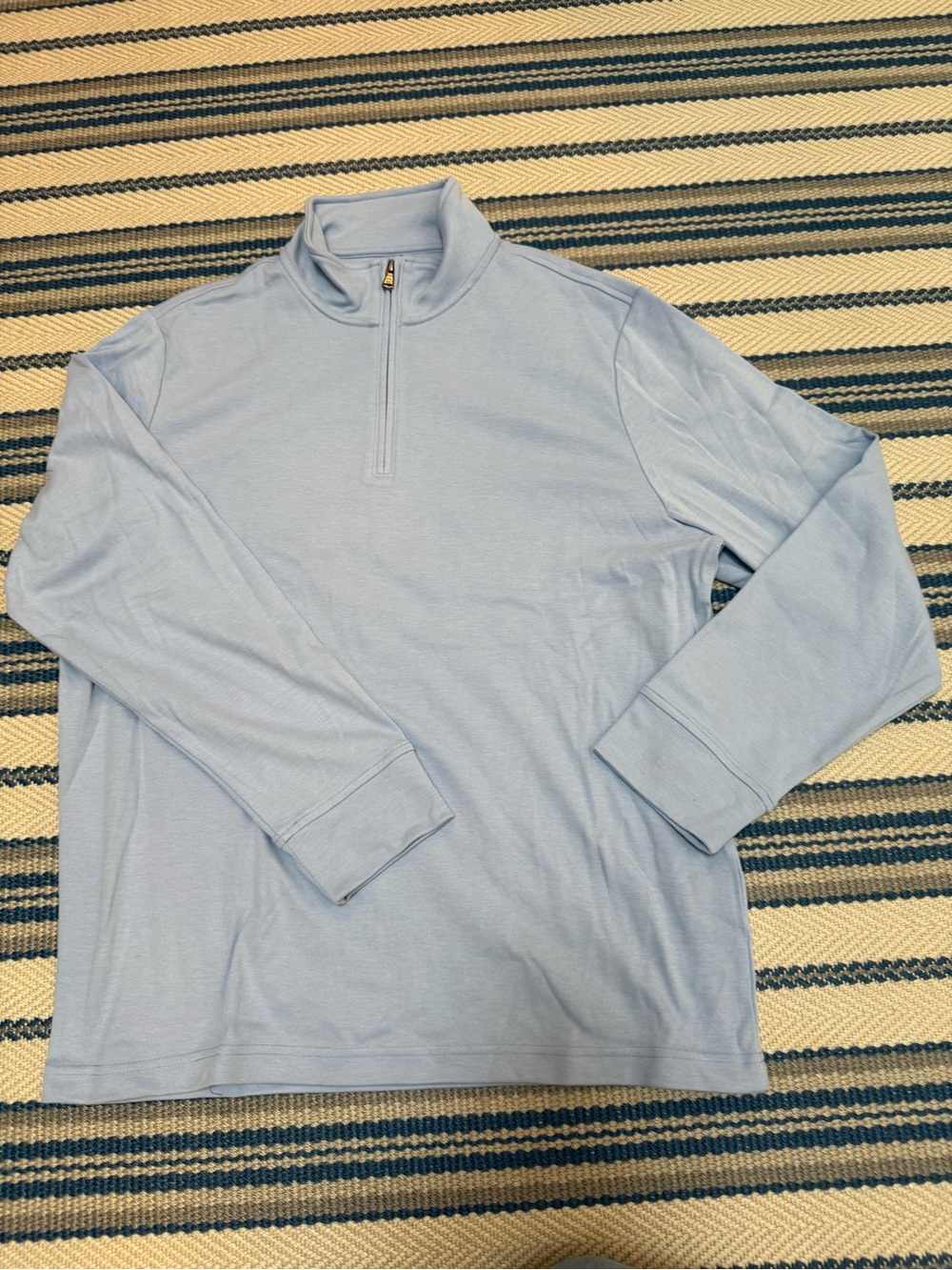 Fair Harbor Light Blue Quarter-Zip Pullover